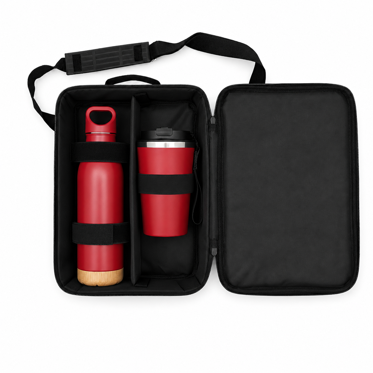 Go Anywhere Bottle & Mug Gift Set - Red