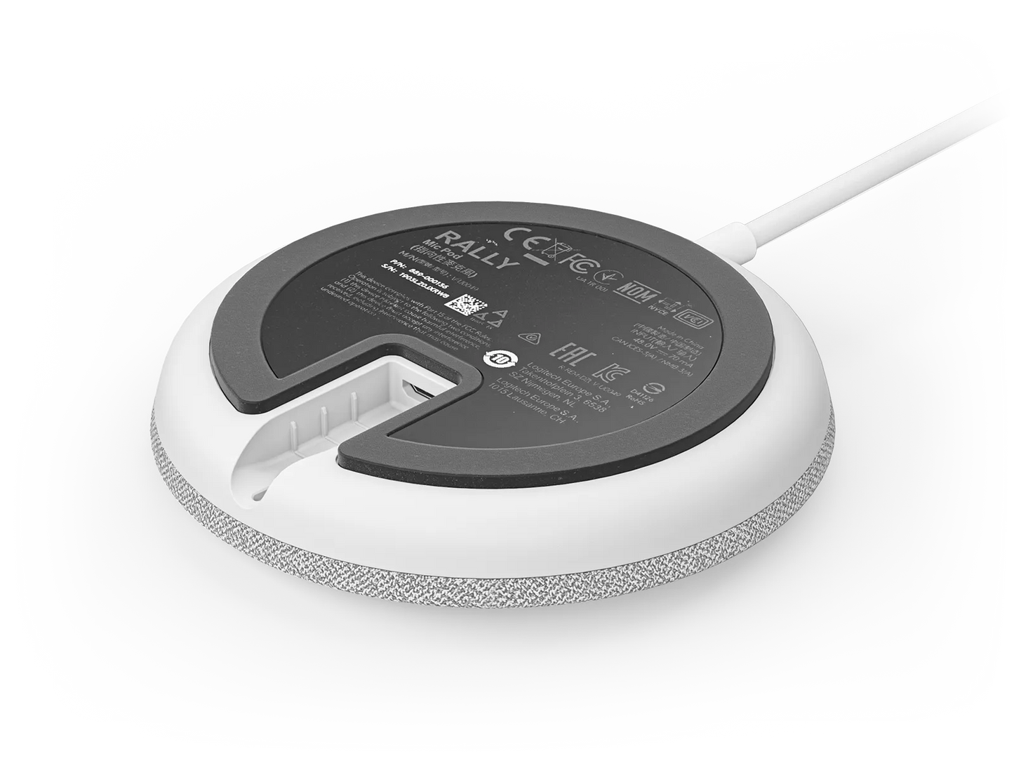 Logitech Rally Mic Pod - White