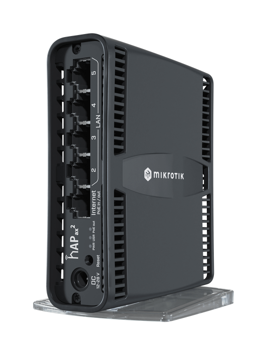 MikroTik hAP ax2 5 Port Gigabit 1800Mbps WiFi 6 Router | MT-RBHAP-AX