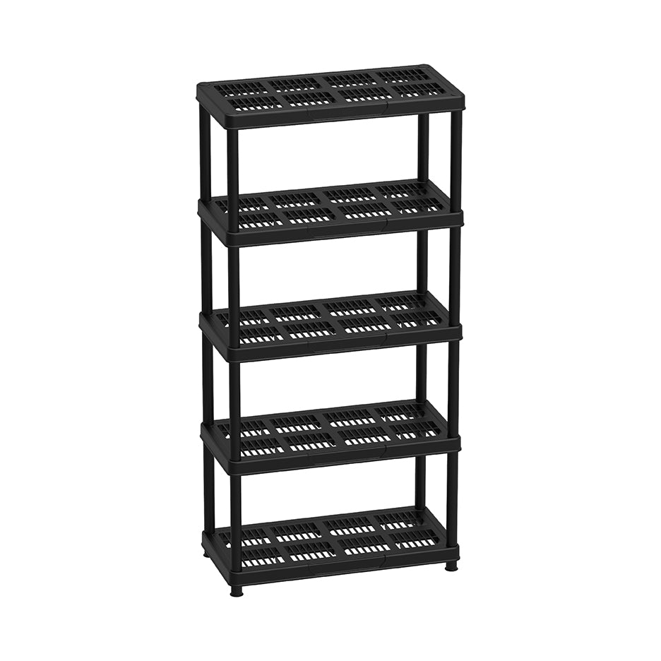 Cosmoplast Shelving 5 Racks Black