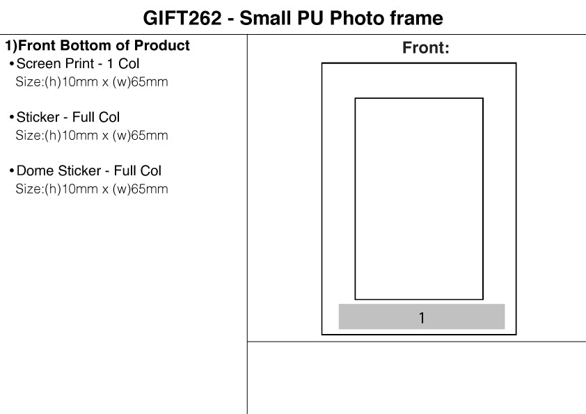 Small PU Photo frame