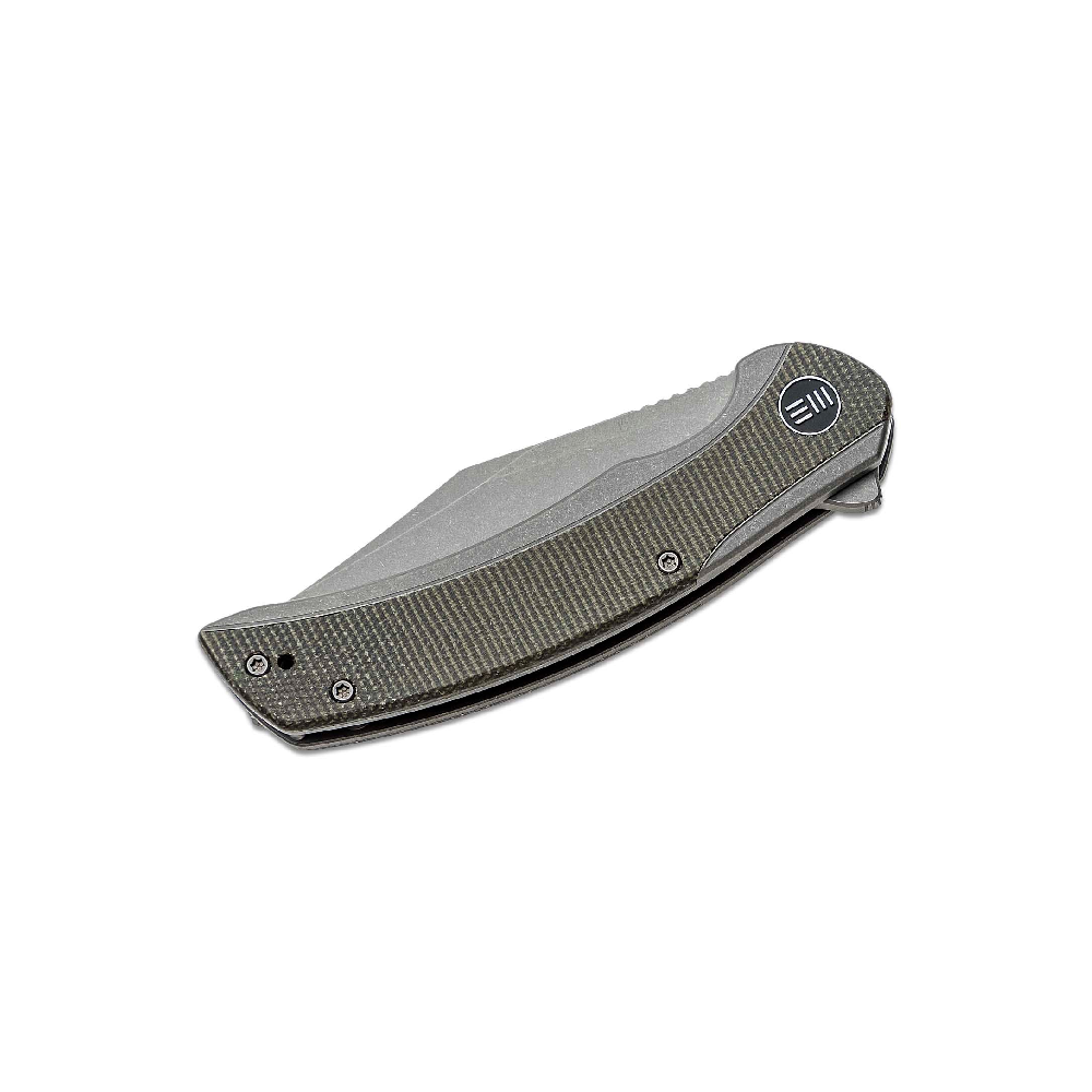 WE Knife Snick Titanium Handle Gray/Dark Green – WE19022F-5