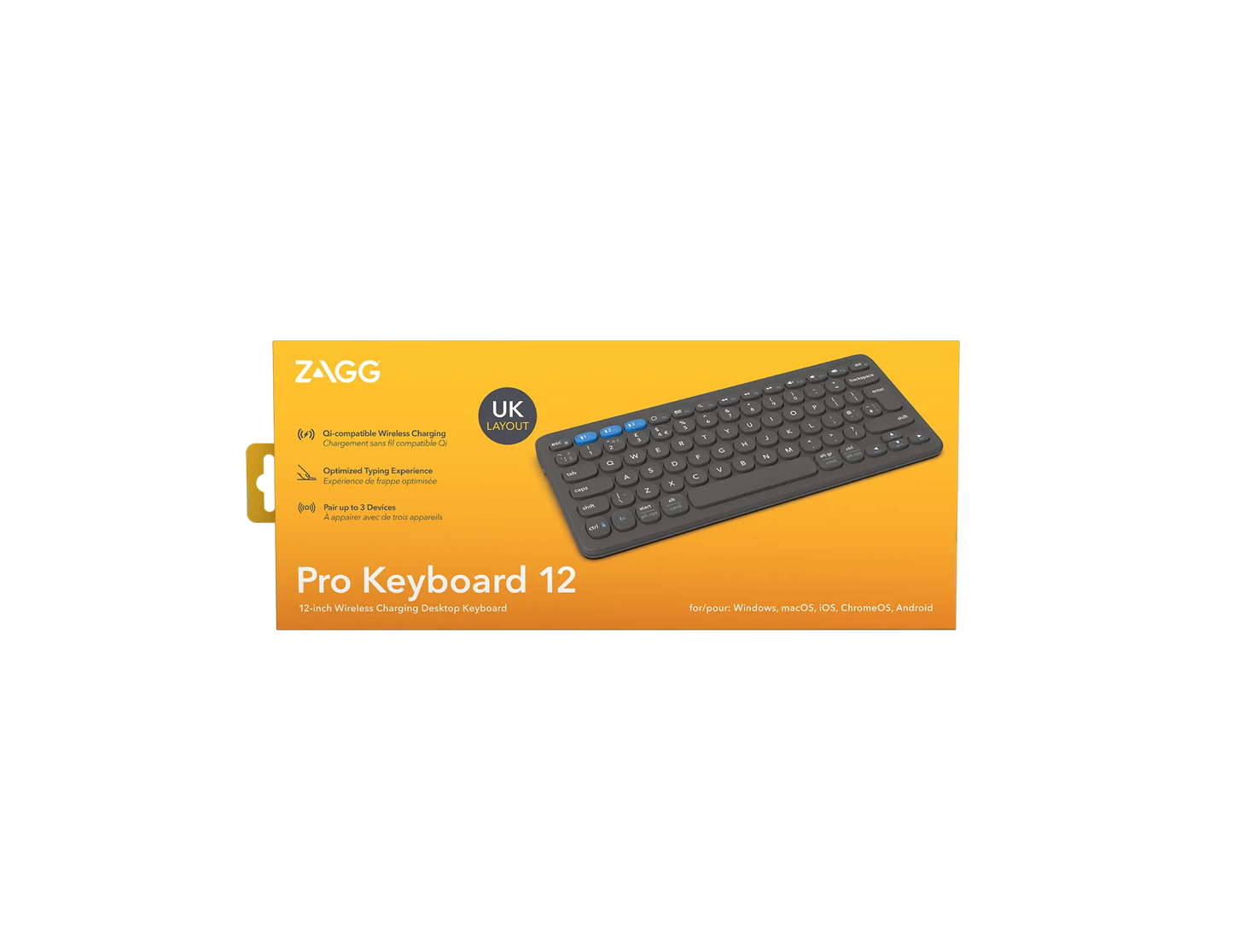 ZAGG Pro Keyboard 12 inch-Charcoal-UK