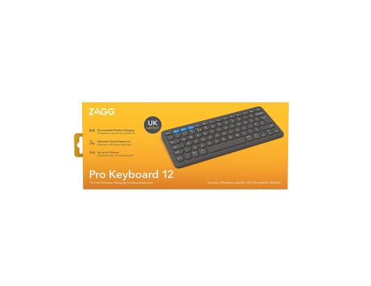 ZAGG Pro Keyboard 12 inch-Charcoal-UK