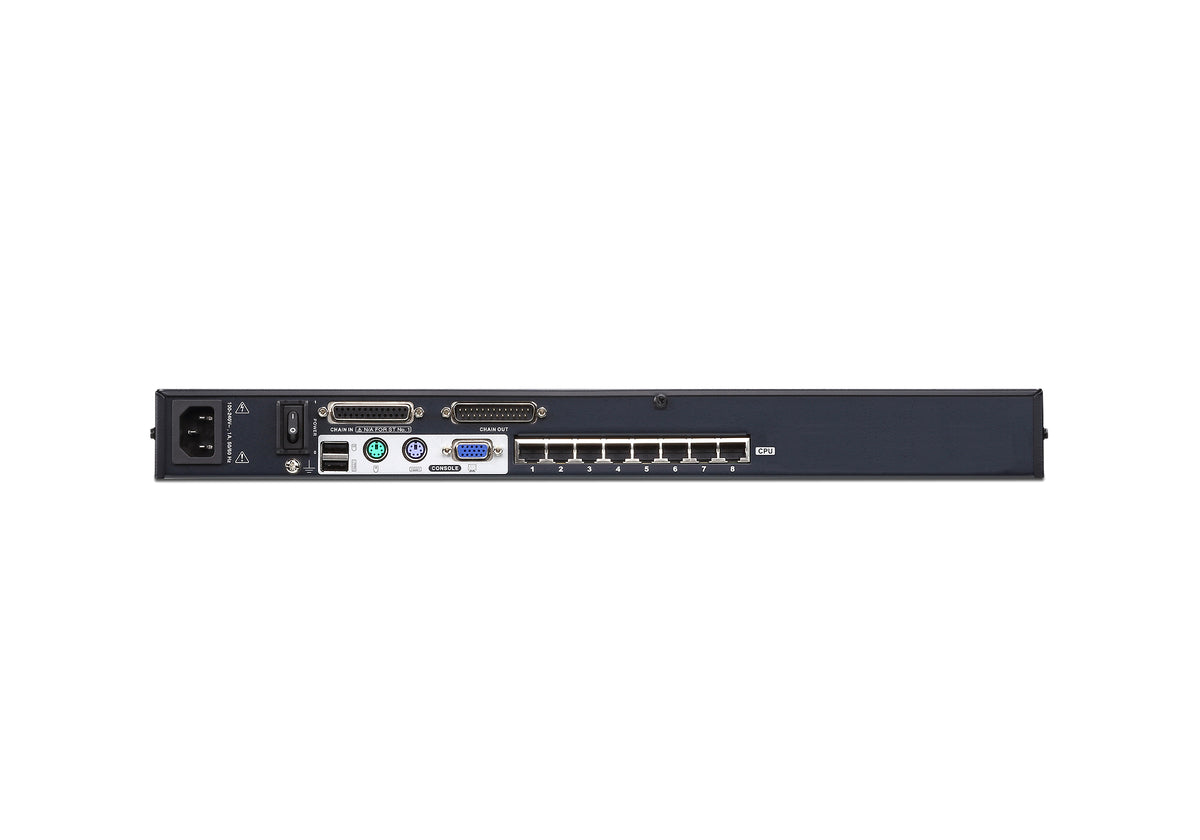 ATEN 8-Port Cat 5 KVM Switch W/Daisy-Chain/W/(US/EU/OUT) CORD ATEN ALTUSEN - 8-Port Multi-Interface (DisplayPort; HDMI; DVI; VGA