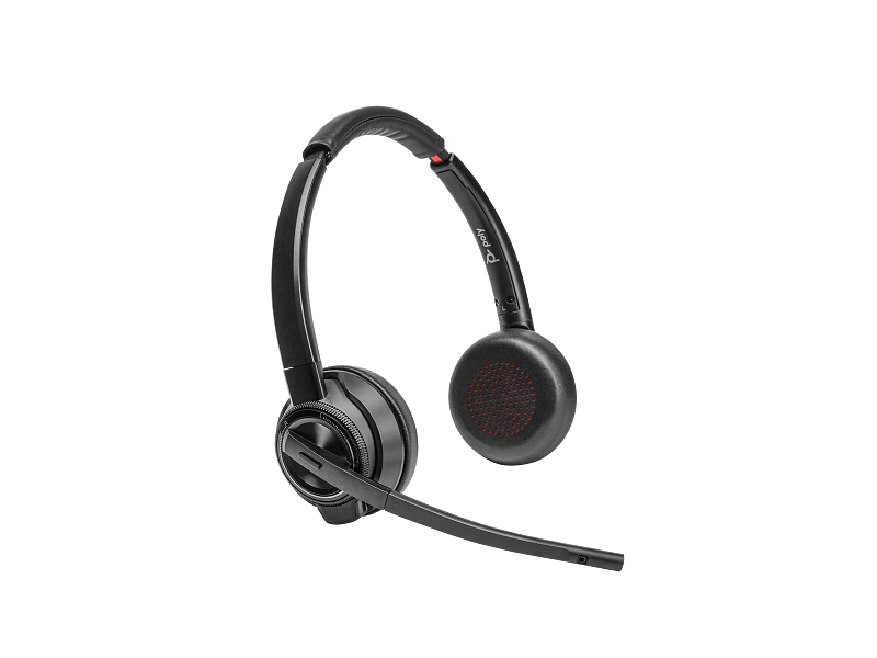 Poly Savi 8420 Office Stereo DECT 1880-1900MHz Headset - Headphones - HP - Accessories - Guards On Duty Shop & Security Guards