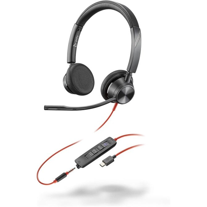 Poly Blackwire 3325 Stereo Microsoft Teams Certified Headset - Guards On Duty Shop & Security Guards