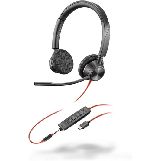 Poly Blackwire 3325 Stereo Microsoft Teams Certified Headset - Guards On Duty Shop & Security Guards