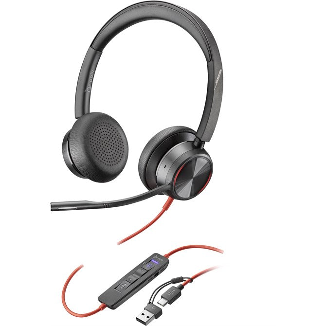 Poly Blackwire 8225 Stereo Microsoft Teams Certified USB-C ANC Headset - Guards On Duty Shop & Security Guards