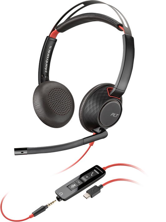 Poly Blackwire 5220 M 3.5mm USB-A+C Headset