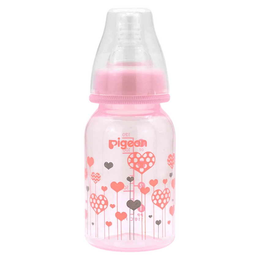 Pigeon Flexible Bottle STD Neck - Pink - 120ml