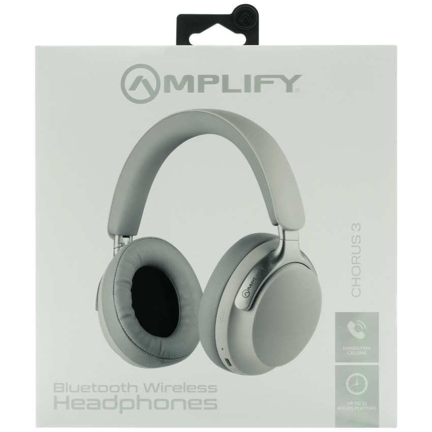 Amplify Chorus 3 Bluetooth Wireless Headphones - Nude - Guards On Duty Shop & Security Guards