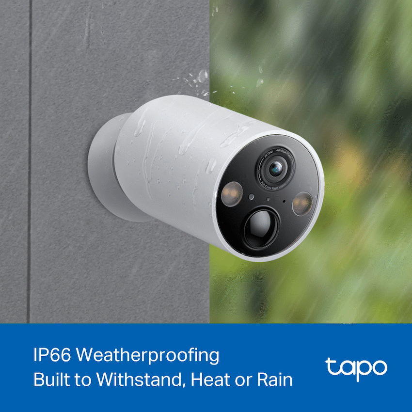 Tapo TP-Link Tapo C425 4MP 2K QHD Battery Wire-Free Outdoor Security Camera