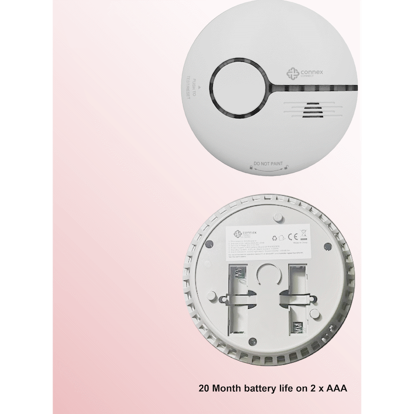 Smart Wi-Fi Smoke Detector Alarm Twin Pack - Guards On Duty Shop & Security Guards