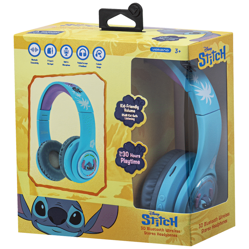 Disney Stitch 3D Bluetooth Headphones - Guards On Duty Shop & Security Guards