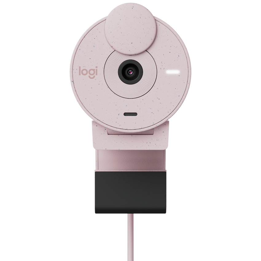 Logitech(R) Brio 300 Full HD Webcam - Rose - Guards On Duty Shop & Security Guards