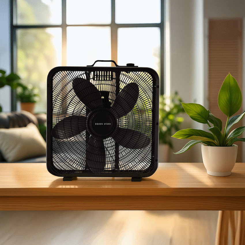 Boden Stark 50cm Box Fan - Black - Guards On Duty Shop & Security Guards