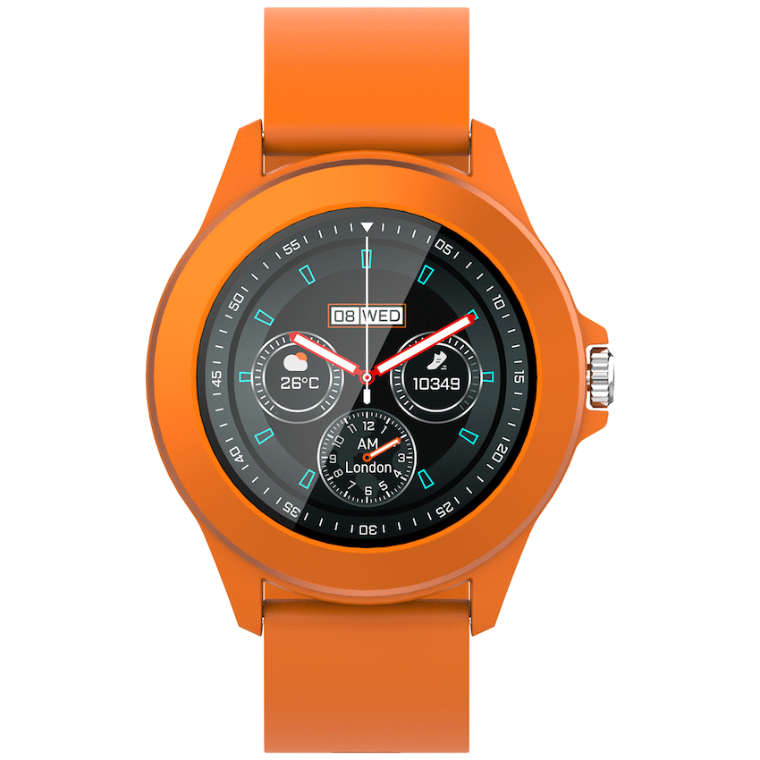 Volkano Splash Series Round Smartwatch - Orange