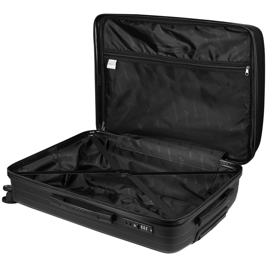 Travelwize Ripple PP 4-Wheel Spinner 55cm Luggage - Black
