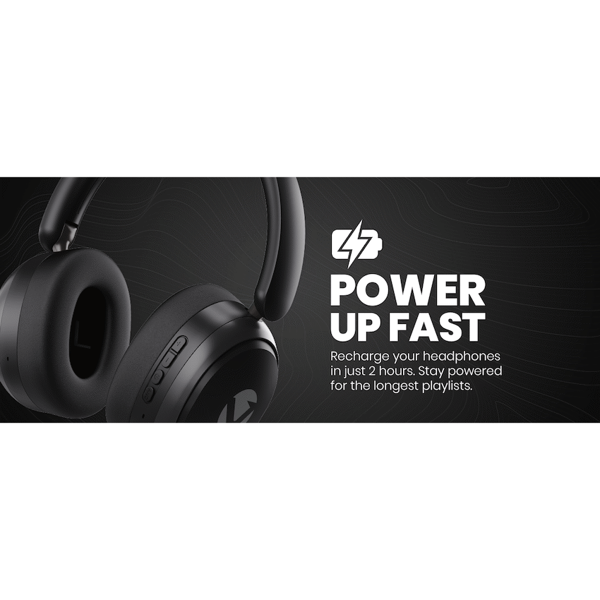 Volkano Lexi Bluetooth Headphone with ANC - Black