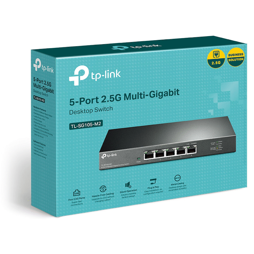 TL-SG105-M2 5-Port 2.5G Multi-Gigabit Desktop Switch