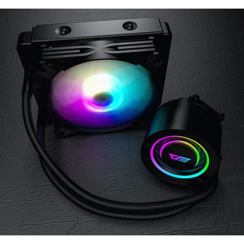 darkFlash DX120 V2.6 Liquid CPU Cooler - Black