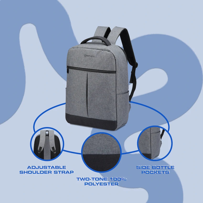 Amplify Ingwe 15.6"Laptop Backpack Black/Charcoal - Guards On Duty Shop & Security Guards
