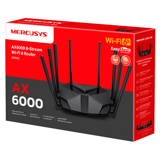 TP-Link Mercusys MR90X AX6000 8-Stream Wi-Fi 6 Router