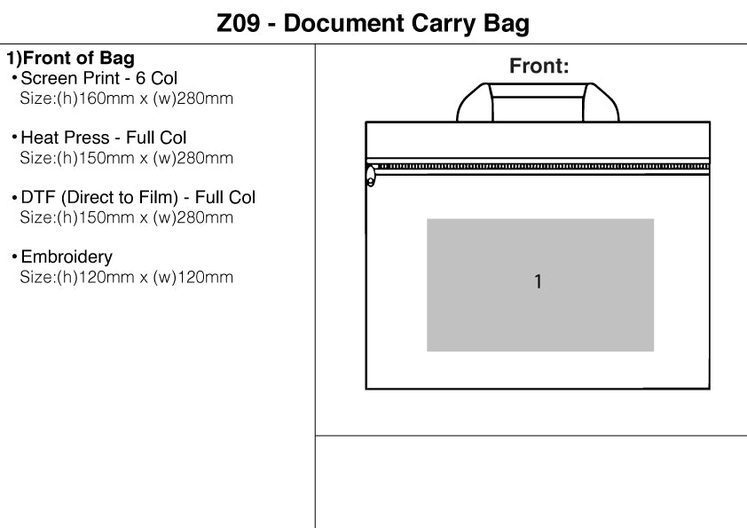 Document Carry Bag - branding