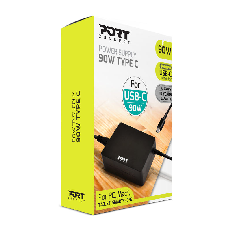 Port Connect 90W USB-C Notebook Adapter - Guards On Duty Shop & Security Guards