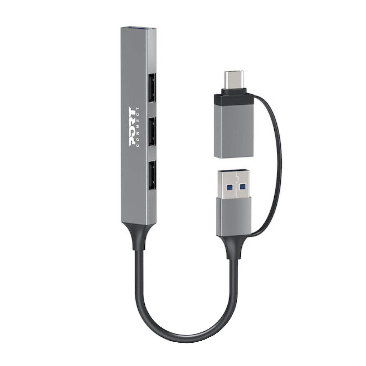 Port Connect USB Type-C to 4-port USB-A 3.0/2.0 Hub - Guards On Duty Shop & Security Guards