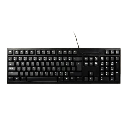 Port Connect Office Budget Wired Keyboard-Black - Guards On Duty Shop & Security Guards