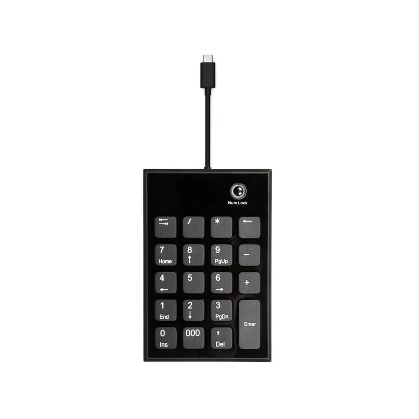 Port Black USB-A & USB-C Numeric Keypad - Guards On Duty Shop & Security Guards