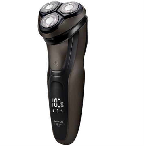 Taurus Cordless Brown 5V Wet And Dry 3 Head Digital Shaver