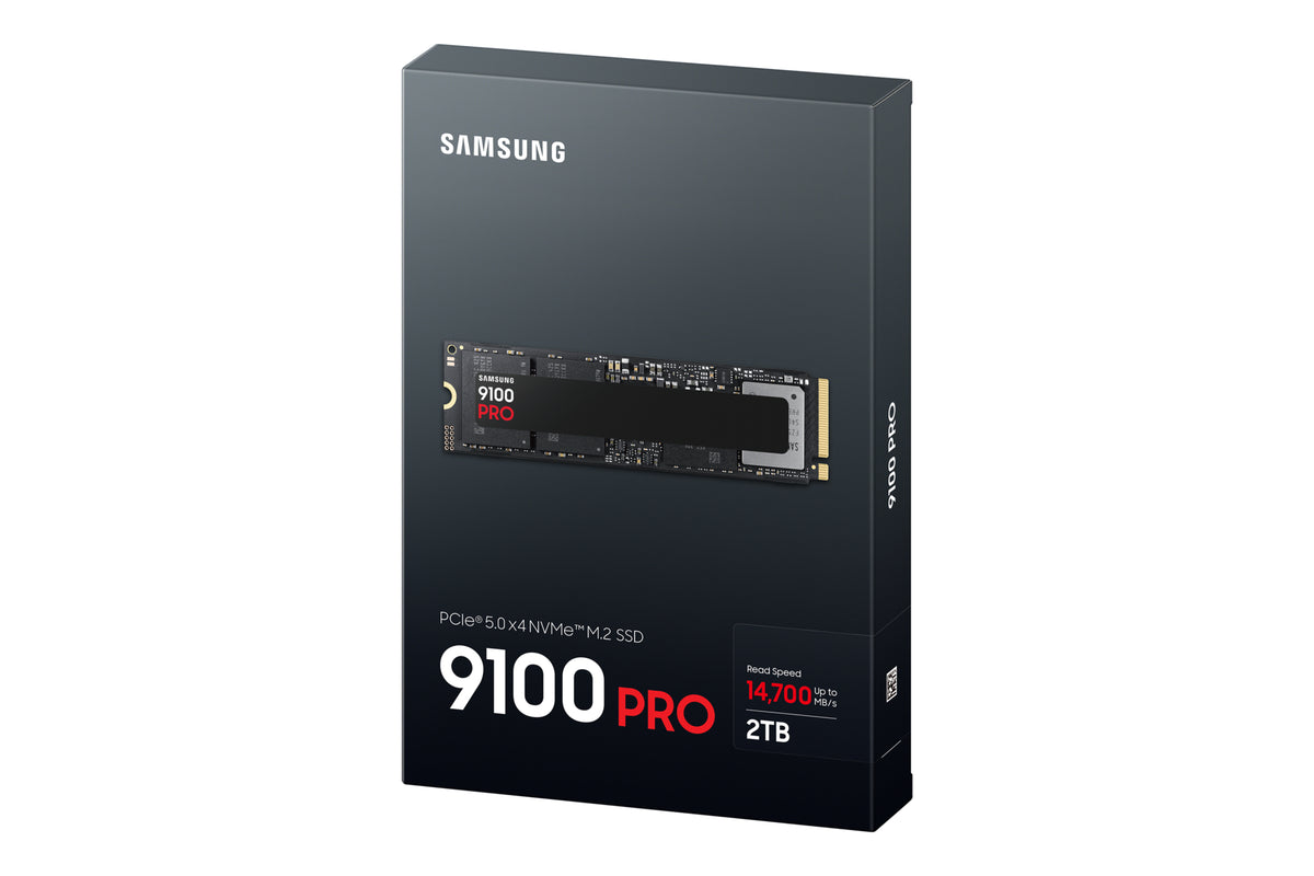SAMSUNG MZ-VAP2T0BW 9100 PRO 2 TB NVMe SSD - Read Speed up to 14 700 MB/s; Write Speed to up 13 300 MB/s; Random Read up to 1 85