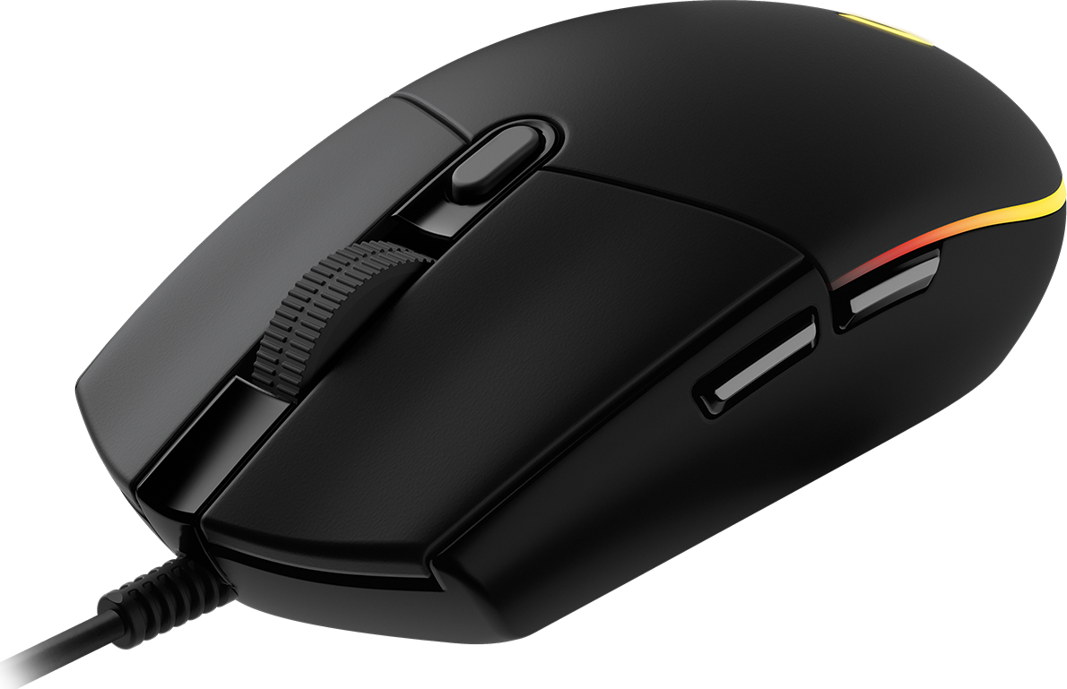 Logitech Gaming G102 LightSync Mouse 200DPI to 6000DPI adjustable optical sensor;black