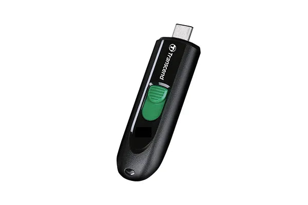 TRANSCEND 128GB JF790C USB C (5Gpbs) CAPLESS FLASH DRIVE - BLACK AND GREEN