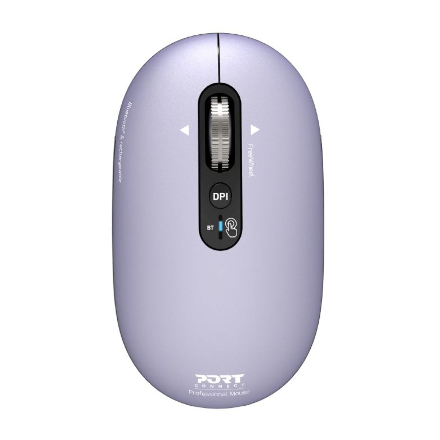 Port Connect PURE MAC Rechargeable Wireless and Bluetooth Mouse - Iris - Guards On Duty Shop & Security Guards