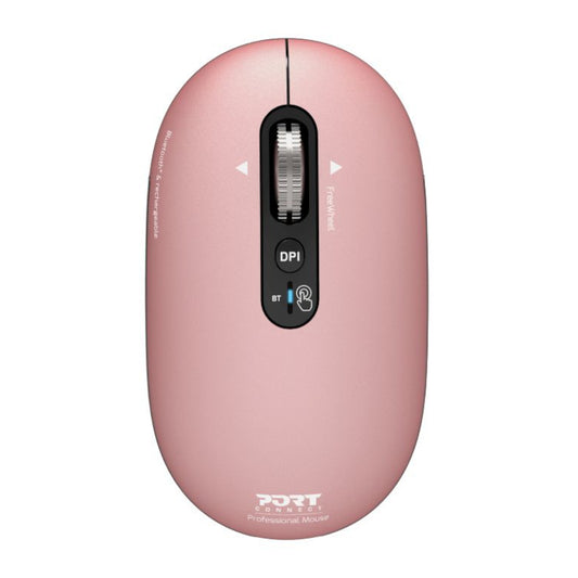 Port Connect PURE MAC Rechargeable Wireless and Bluetooth Mouse - Copper Rose