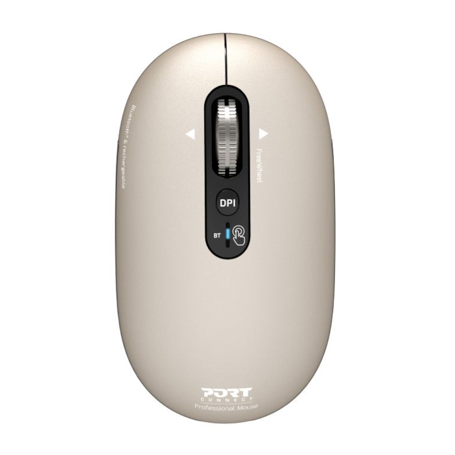Port Connect PURE MAC Rechargeable Wireless and Bluetooth Mouse - Pearl - Guards On Duty Shop & Security Guards