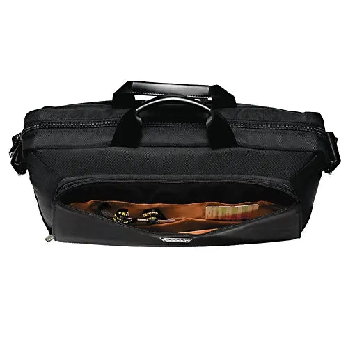 EVERKI LUNAR BRIEFCASE | Fits up to 18.4 inch laptops | Leather handles and accents | Trolley handle pass-through