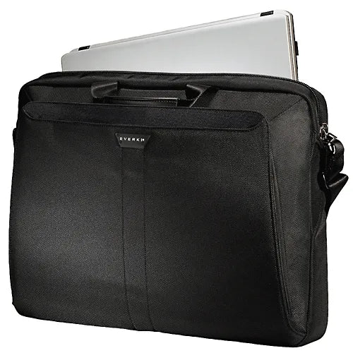 EVERKI LUNAR BRIEFCASE | Fits up to 18.4 inch laptops | Leather handles and accents | Trolley handle pass-through