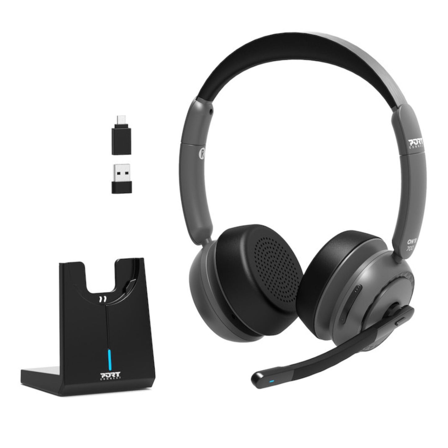 Port Connect ON’R 700 Bluetooth Wireless Headset with Noise Cancellation - Guards On Duty Shop & Security Guards