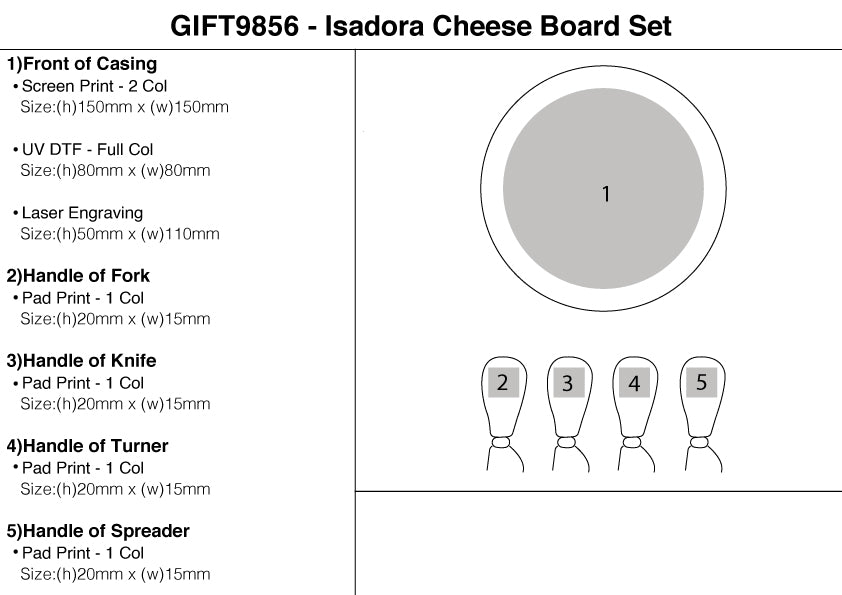 Isadora Cheese Board Set