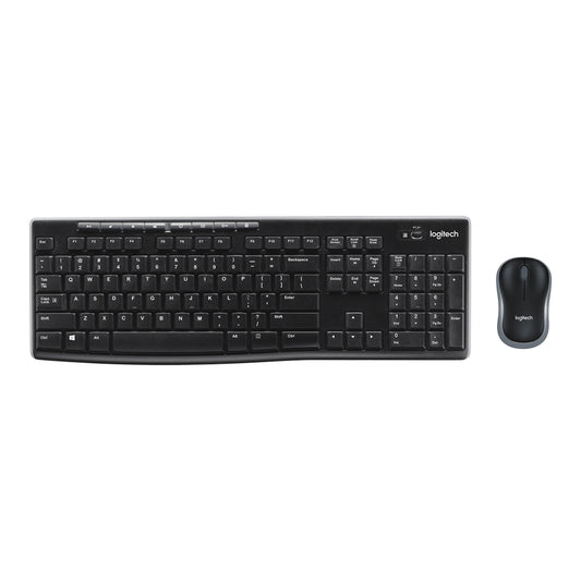 LOGITECH WIRELESS MOUSE & KEYBOARD COMBO MK270 BLK