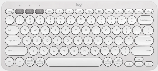 Logitech Pebble Keys 2 K380S White Bluetooth Keyboard