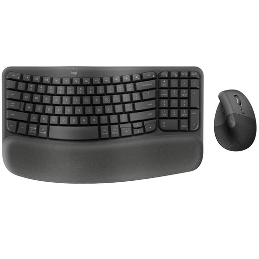 Logitech Wave Keys & Lift Vertical Mouse Combo 920-013635