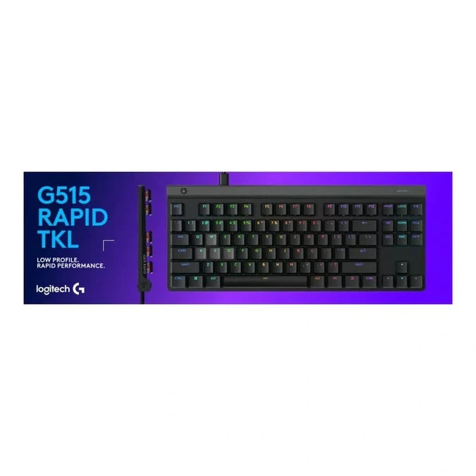 LOGI G515 RAPID TKL Wired Low Profile Analog Gaming Keyboard - Black