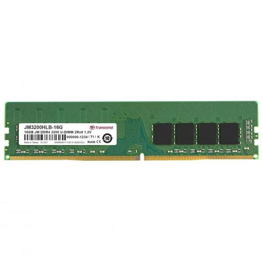 TRANSCEND JET MEMORY 16GB DDR4-3200 DESKTOP U-DIMM 2RX8 CL22