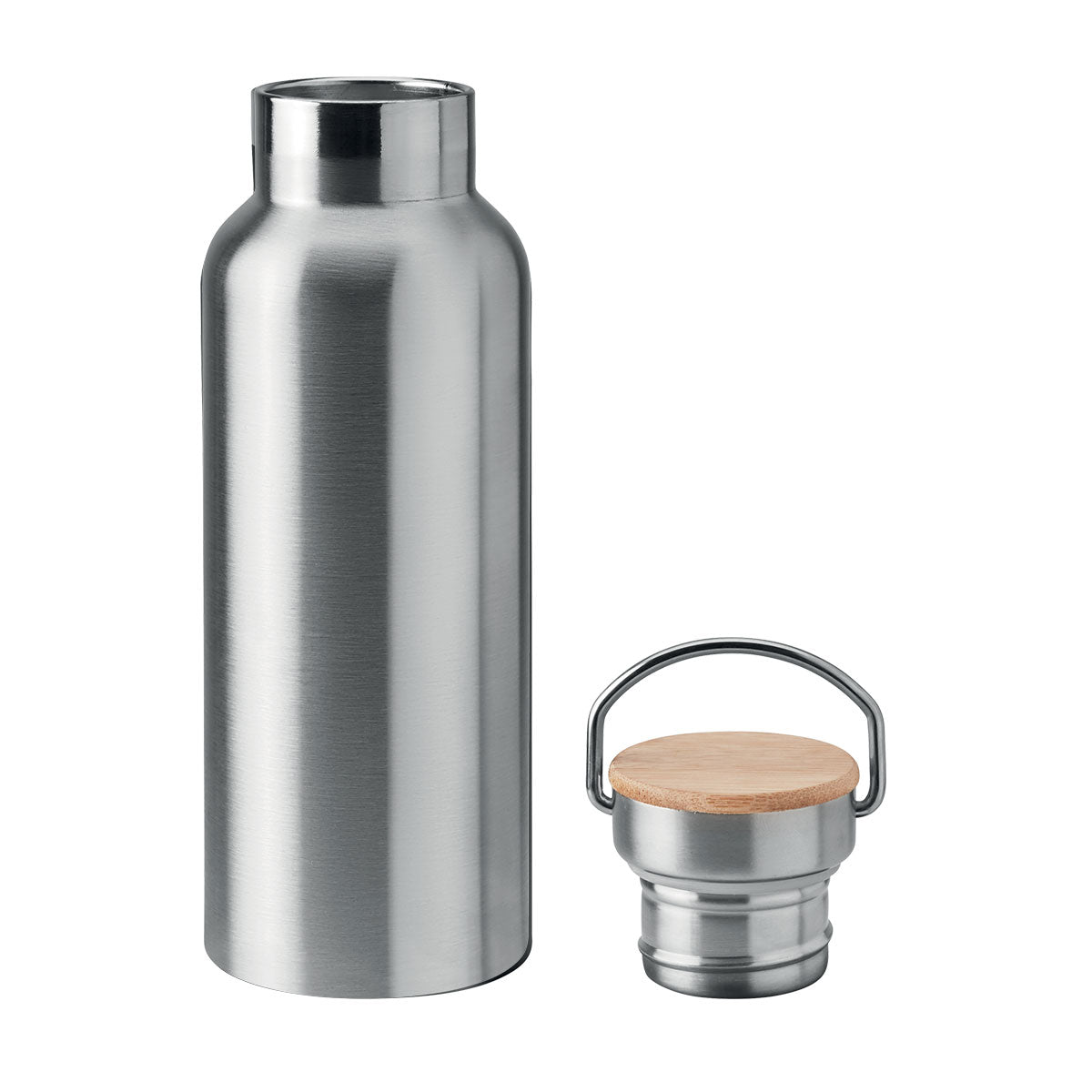 Double Wall Stainless Steel Flask - Silver